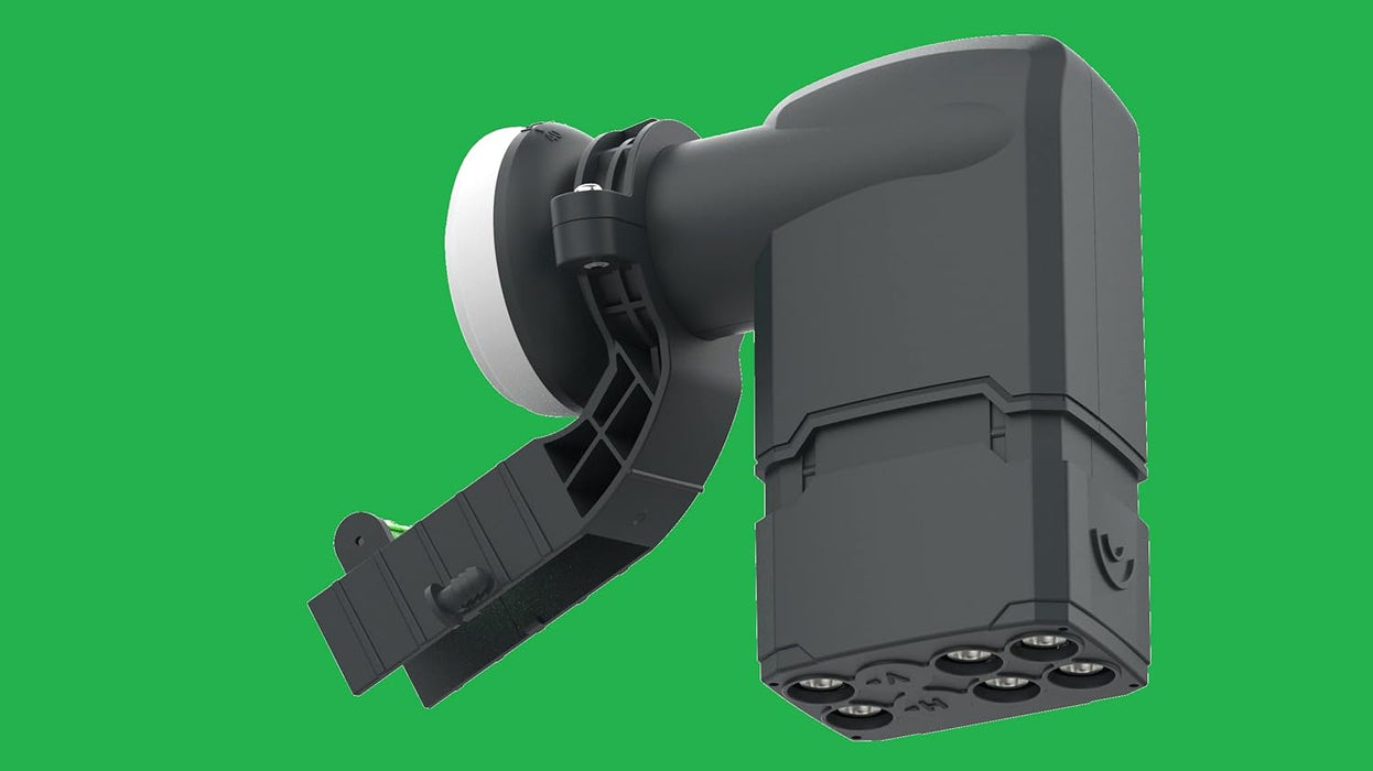 GeoSync Hybrid LNB 6 Output Hybrid LNB | 2 x Wideband + 4 x Quad | For use with Sky Q, Sky+, SkyHD or Freesat