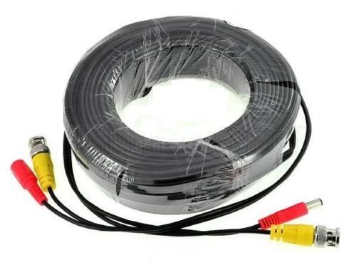Viewi BNC + DC Black Power Cable for CCTV, DVR, Cameras - (White, Black)