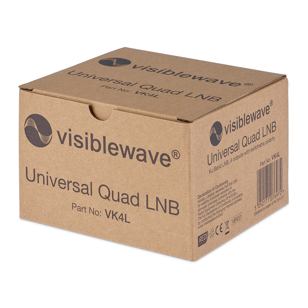 Viewi Quad LNB Brand New In Box Latest Version For SKY + HD, Freesat Satellite