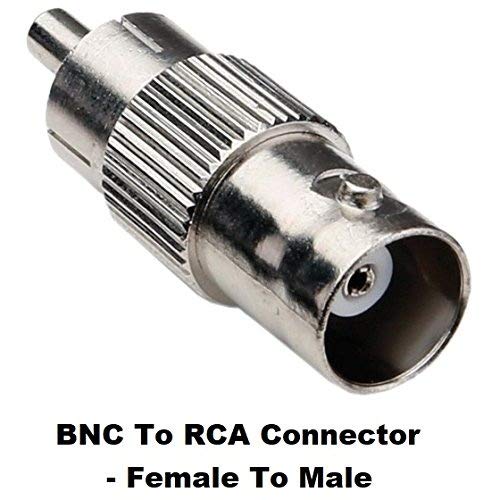 Viewi BNC Male Plug to F Female Jack Adapter Coax Connector Coupler adapters CCTV Camera