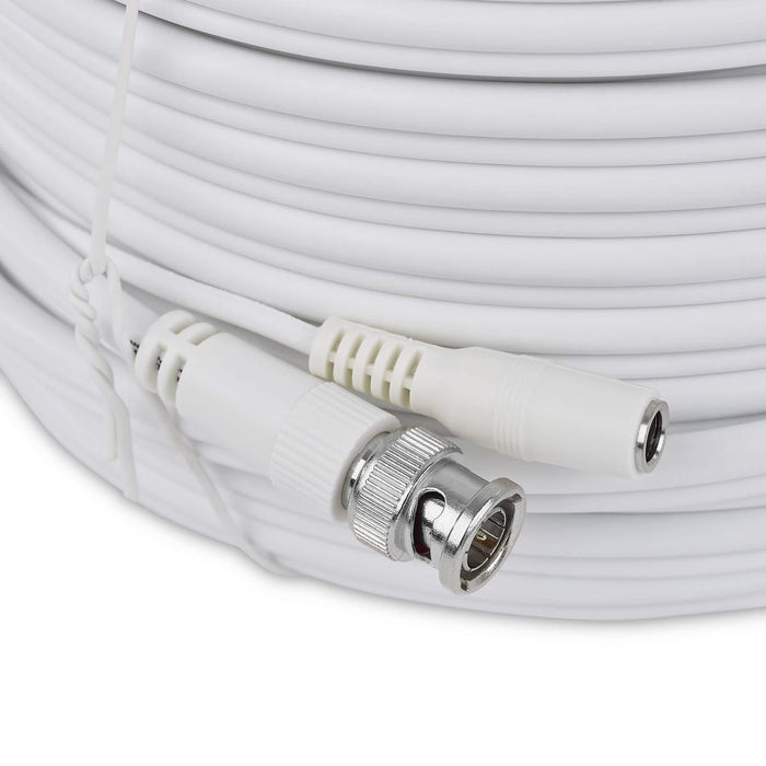 Viewi 50M,60M,80M,100M, RG59 BNC Video Power Cable For CCTV Camera DVR Security System White