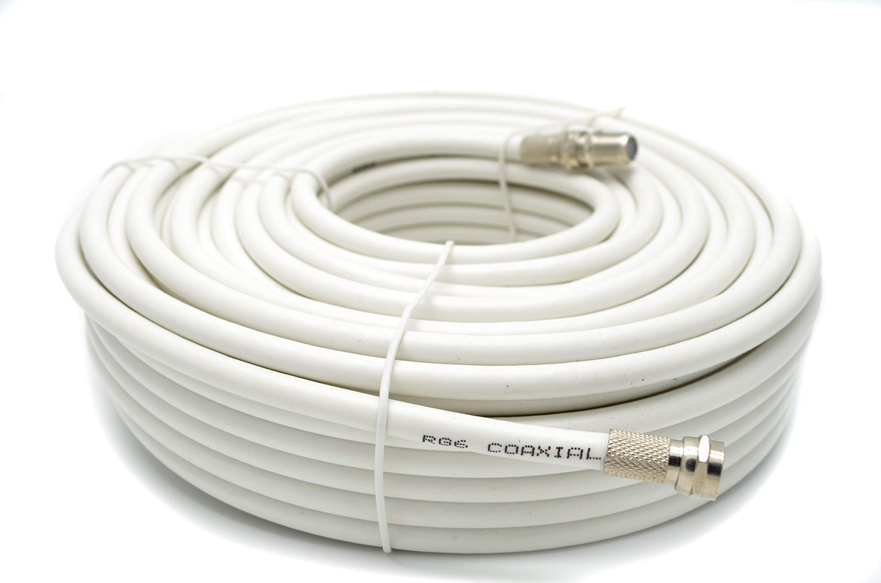 Viewi 15 Meter RG6 Satellite TV Coax Cable Extension Kit with Fitted F Connectors for Sky HD, Freesat & Virgin - White (15 Meter, White)