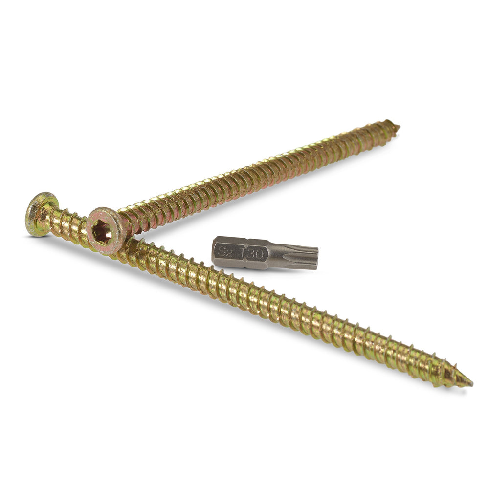 Viewi 7.5x100mm Concrete Frame Fixing Screw - Perfect for Windows, Doors, and Screws for Satellite Installation