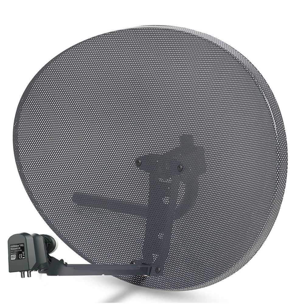 Viewi Zone 2 Satellite Dish & Compatible SKY Q WIDEBAND LNB for Sky Q 1TB, Sky Q 2TB